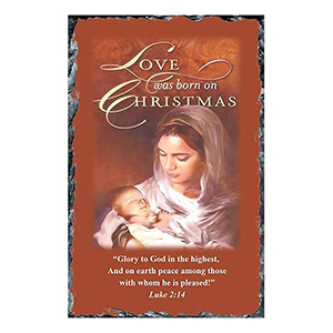 Personalsied Christmas Slate Gift - Gods Infinite Love
